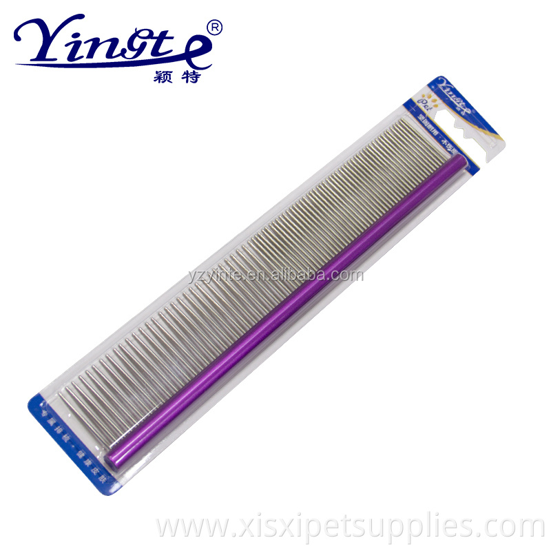 Factory Wholesale Stainless Steel Pet Cat Dog Hair Grooming Flea Comb